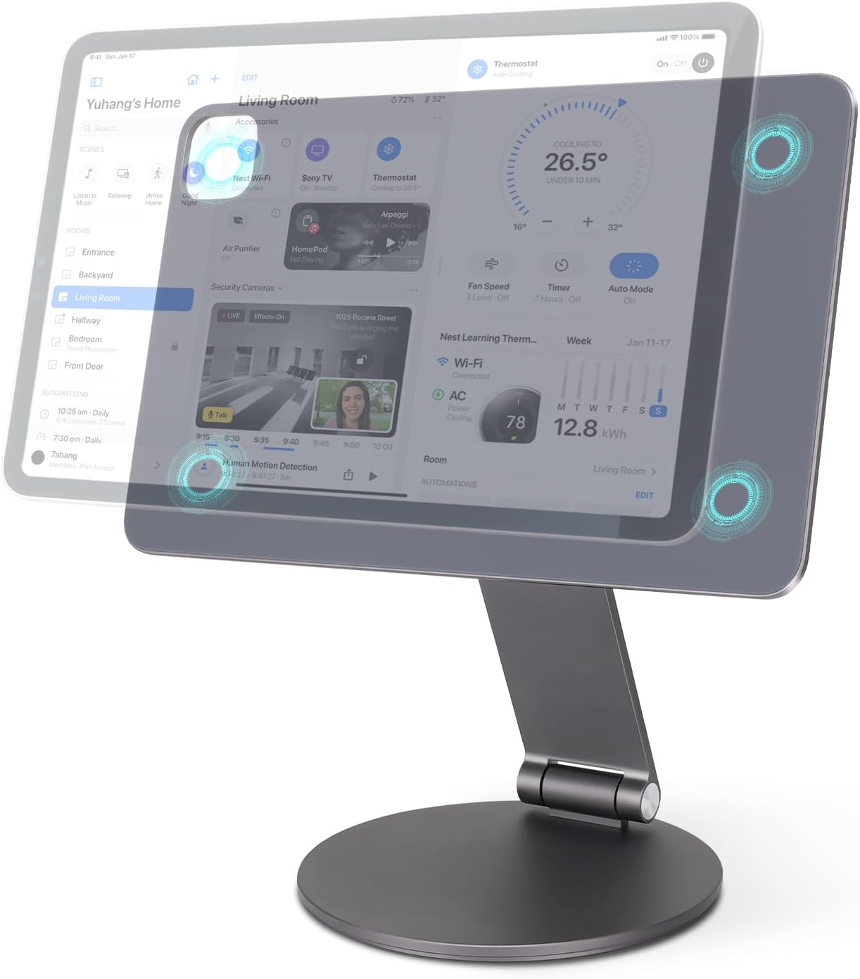 Upgraded Magnetic Stand for iPad 10.9 Inch - 360 Adjustable Holder