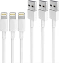 for iPhone Charger Lightning Cable 3PACK 6FT - Fast Sync & Durable