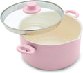 GreenLife 6QT Ceramic Nonstick Stockpot - Healthy, Easy-Clean Pink