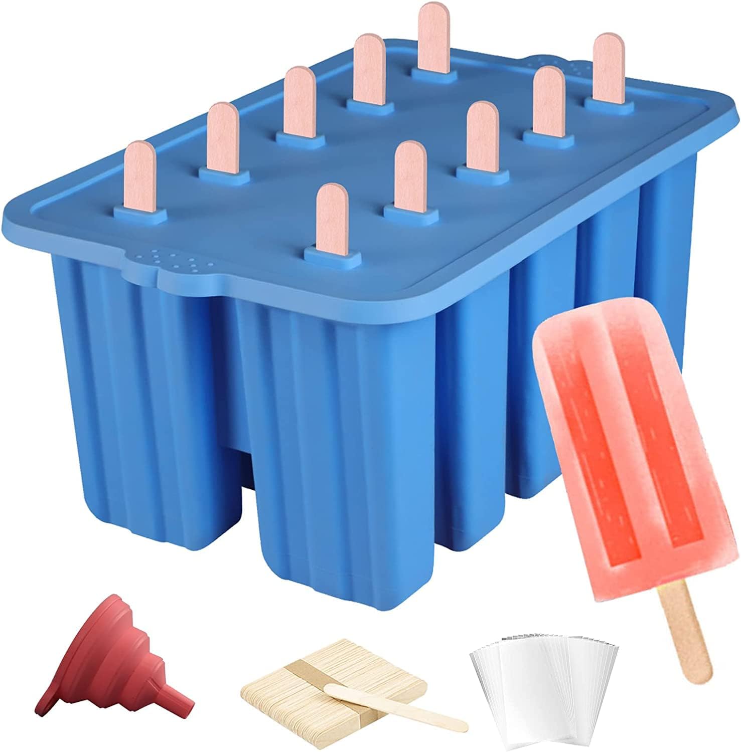 Reusable Silicone Popsicle Molds by Waybesty