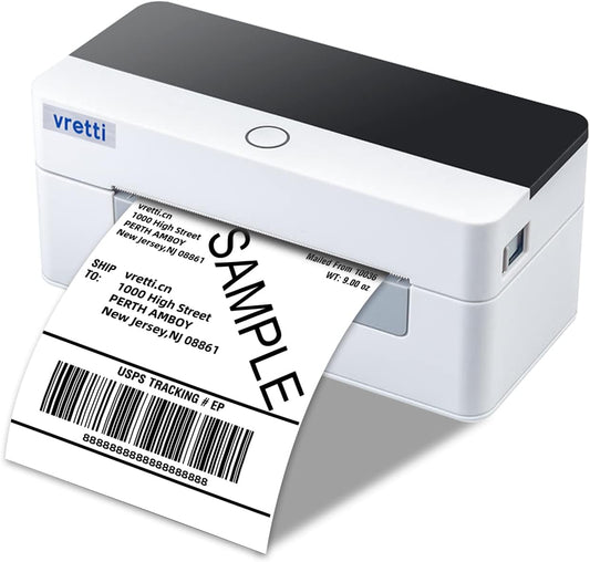Effortlessly Print 4x6 Labels with vretti USB Printer