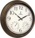 Outdoor Clocks for Patio Large Waterproof 18 in - Accurate Time
