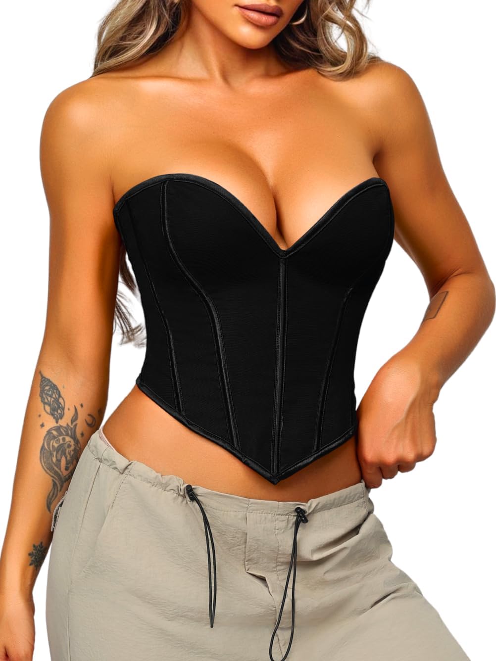 Heart Corset Top for Women - Sexy Concert Outfits and More