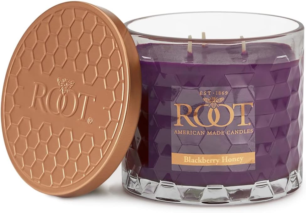 Root Candles Premium Handcrafted Honeycomb Beeswax Blend Candle