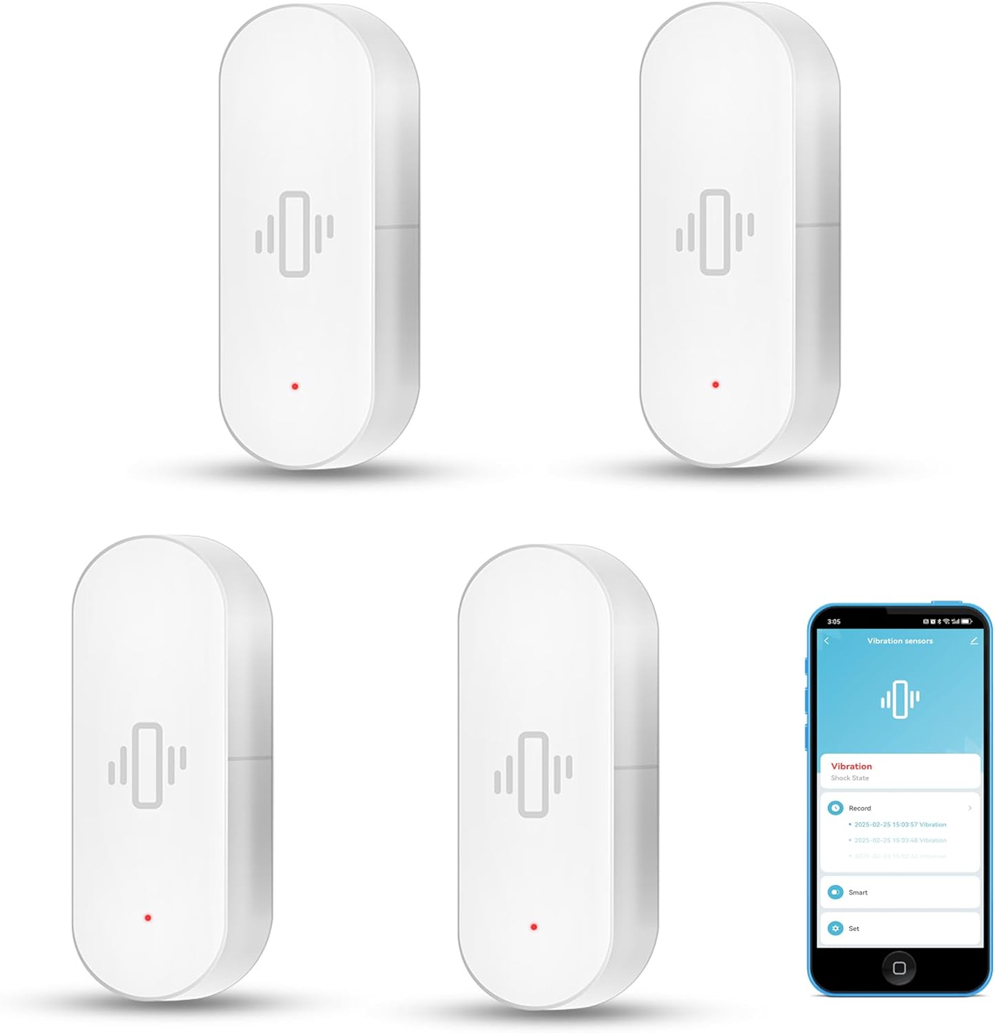 Smart Vibration Sensor: Wireless Glass Break Detector for Home