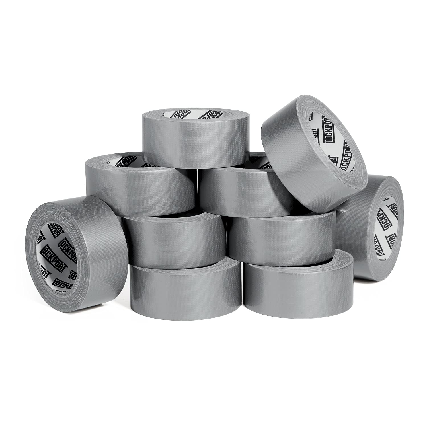 Lockport Heavy Duty Waterproof Duct Tape - 10 Roll Pack