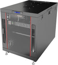 Server Rack Locking Cabinet 12U 35in Depth - Secure IT Enclosure