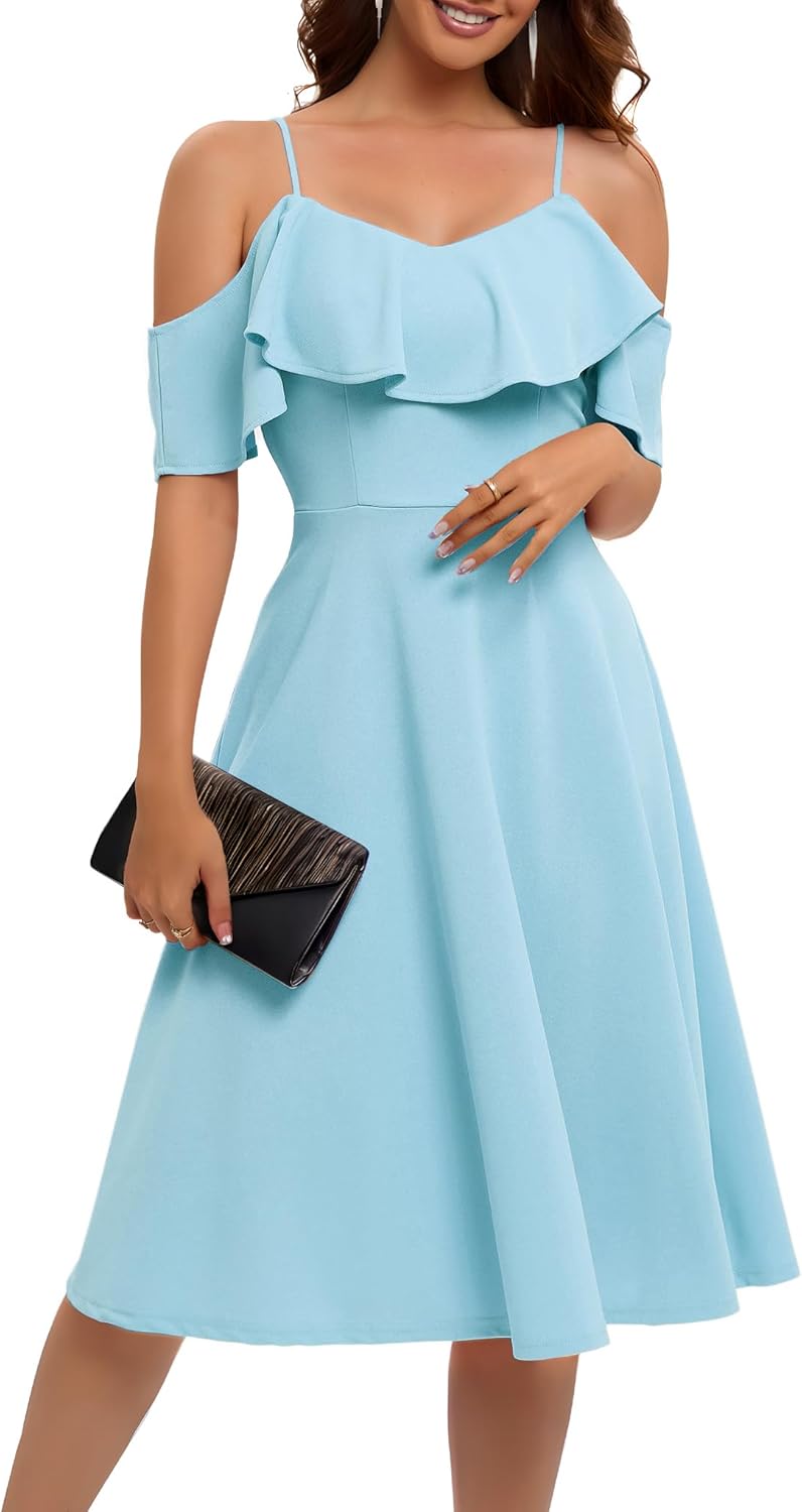 Bbonlinedress Womens Off The Shoulder Cocktail Dress for Events