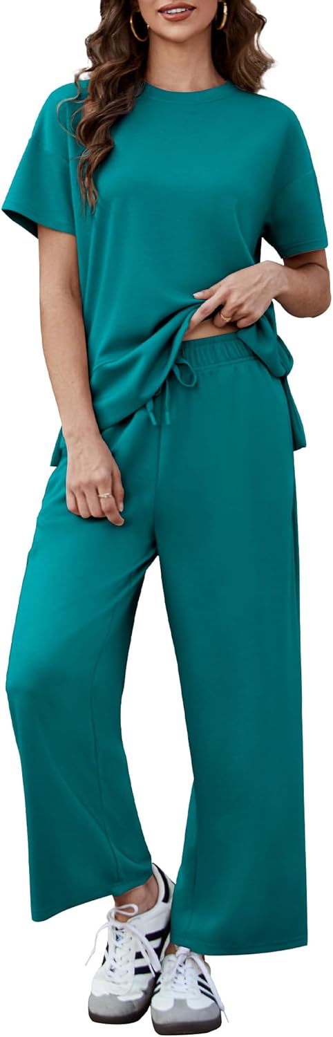 PINSPARK 2 Piece Lounge Set for Women - Soft Summer Outfit
