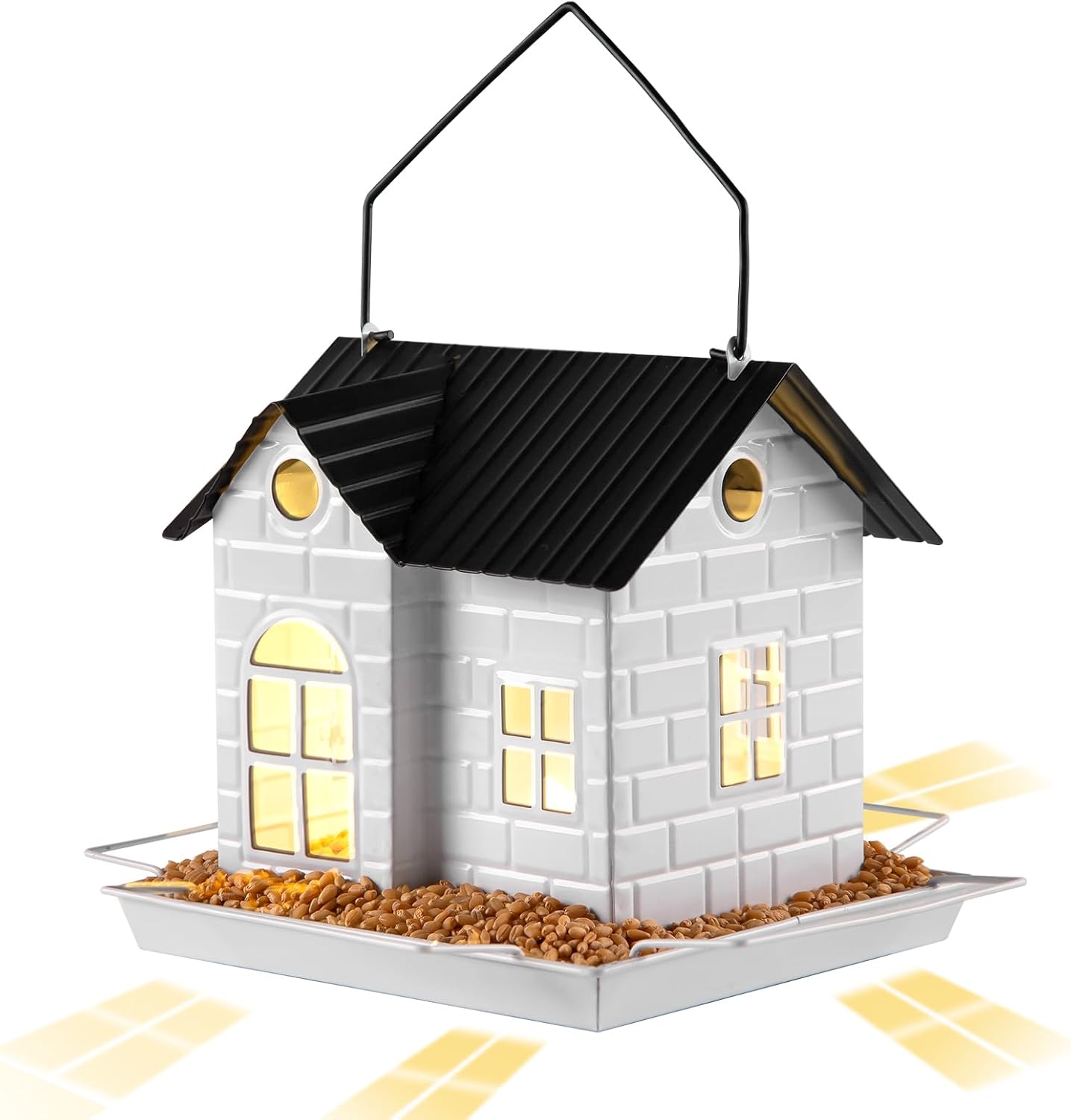 Solar Bird Feeder for Outdoors - Squirrel Proof & Durable Design