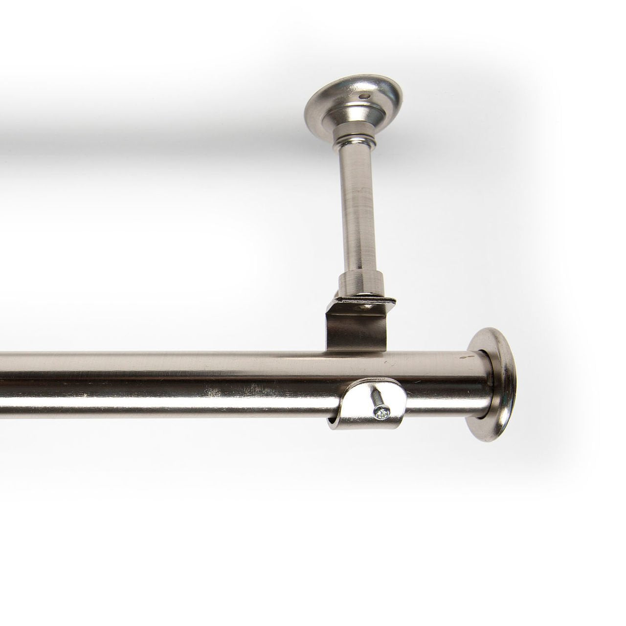 Adjustable Ceiling Curtain Rod - 108-168 Heavy Duty - Silver