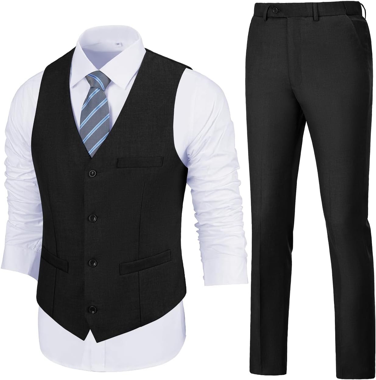 Mens Slim Fit 2 Piece Suit Set for Weddings and Formal Events