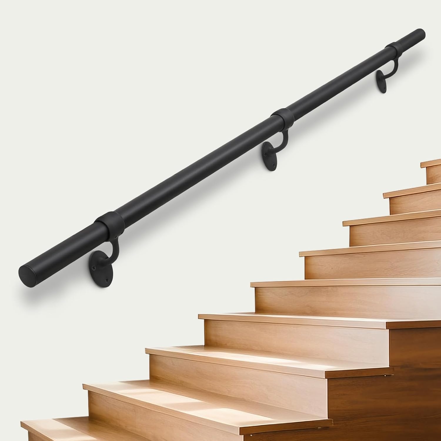 Stair Railing Indoor Metal Hand Rails for Safe Steps 8ft