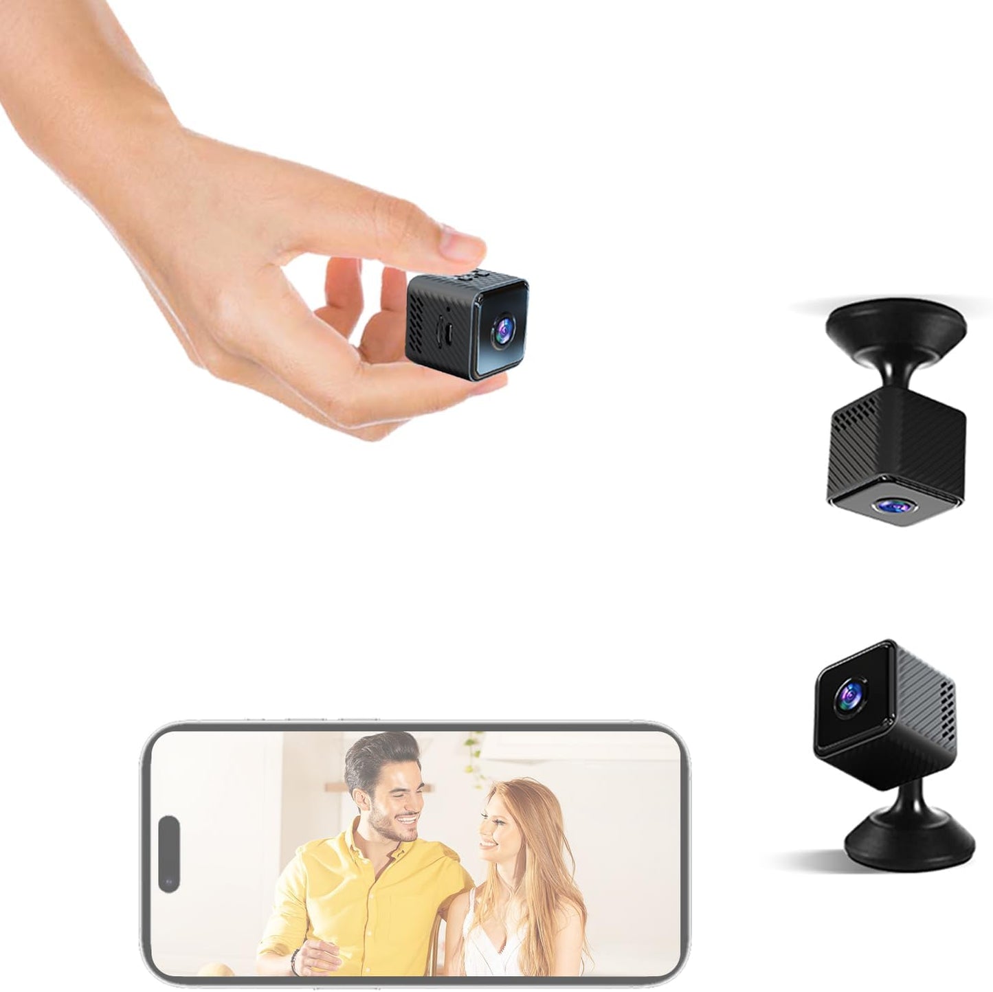 Piluyaa 4K WiFi Spy Camera: 150 Days Standby, AI Motion Detection, Night Vision