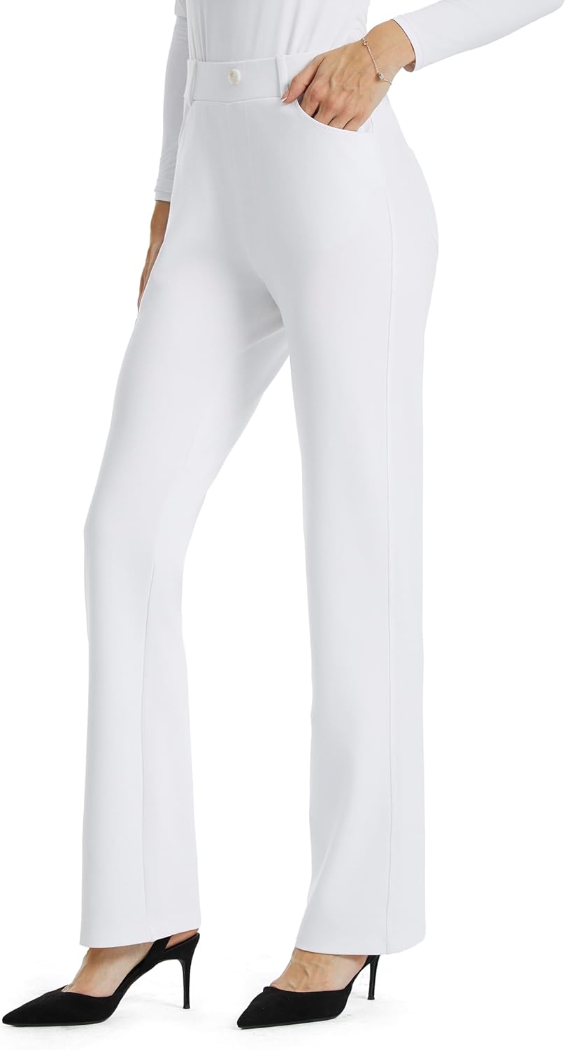 AFITNE Women's Yoga Dress Pants for Office and Casual Wear