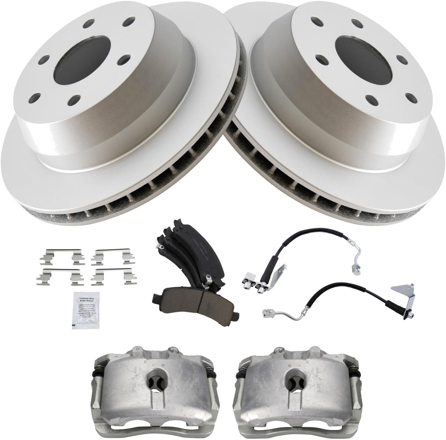 TRQ Rear Brake Pad & Rotor Kit for Chevrolet Express & GMC Savana