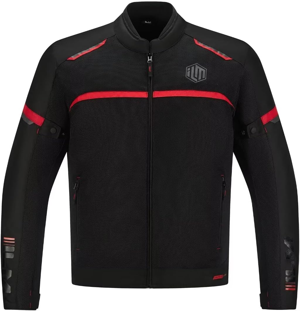 ILM Motorcycle Riding Jacket with Mesh CE Armor for All Seasons
