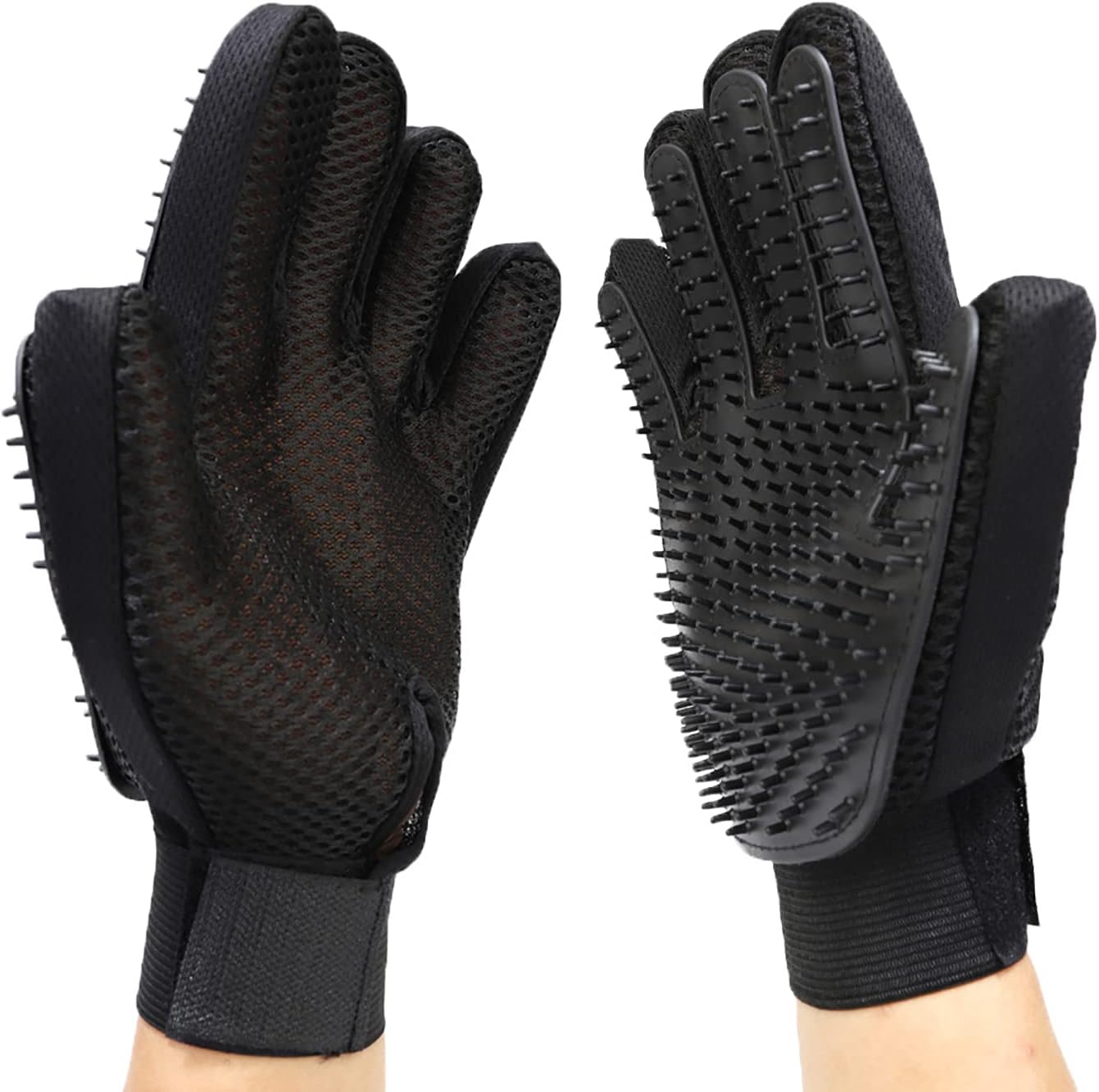 Sene Silicone Pet Grooming Gloves - Hair Removal and Bathing
