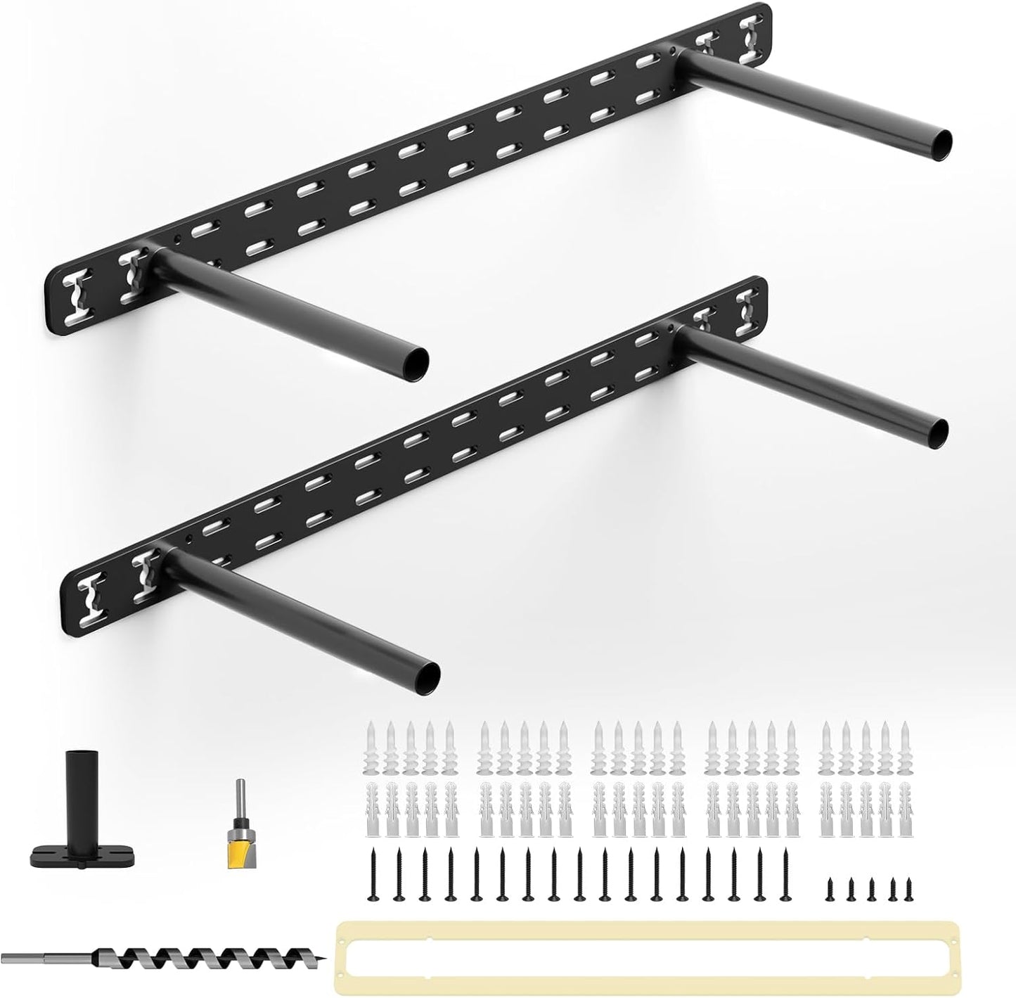 Heavy Duty Floating Shelf Hardware for Invisible Wall Mounting