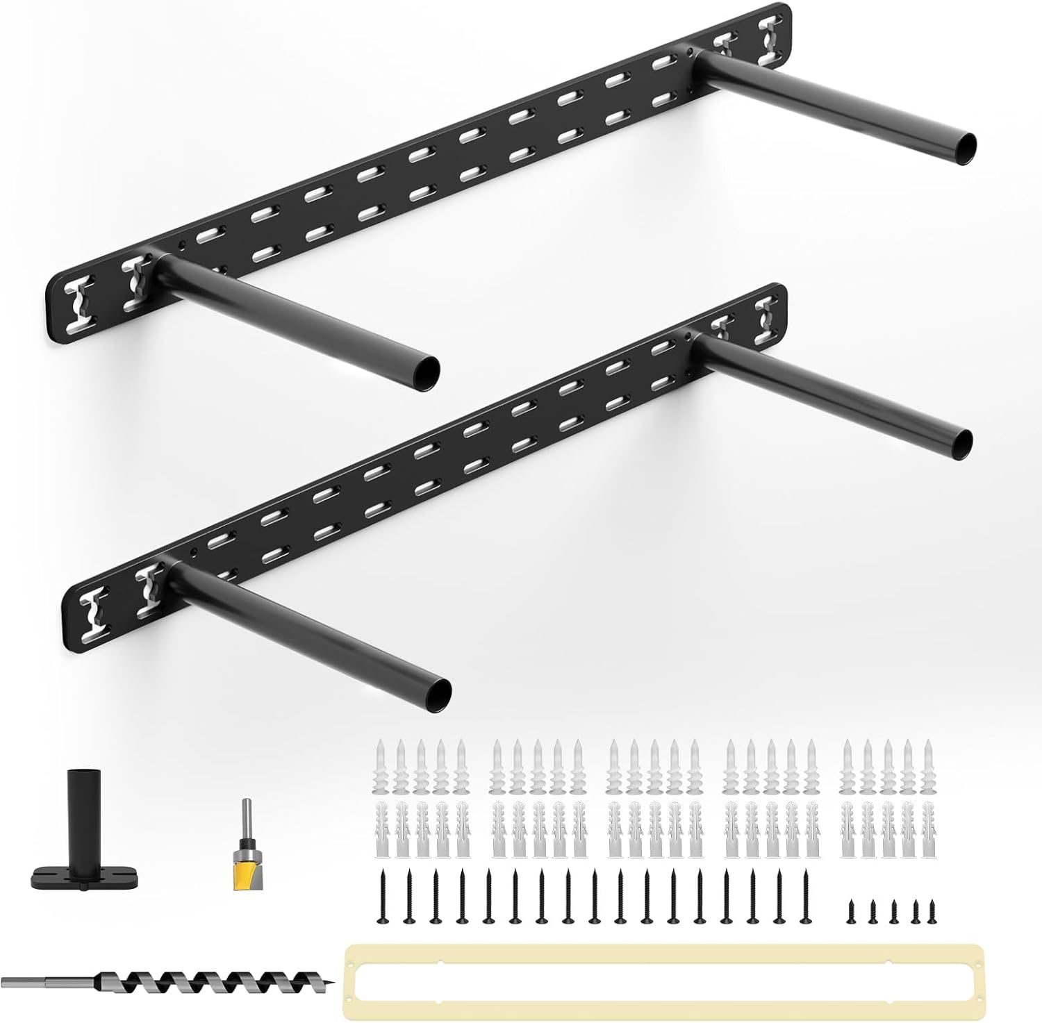 Heavy Duty Floating Shelf Hardware for Invisible Wall Mounting