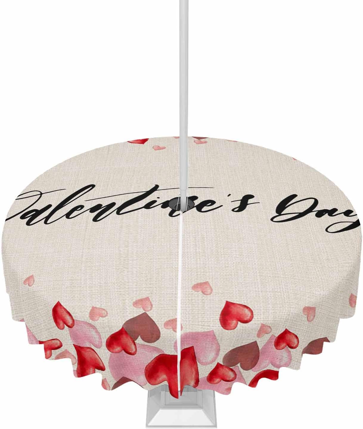 Waterproof Heart Design Tablecloth 54 - Perfect for Outdoor Events!