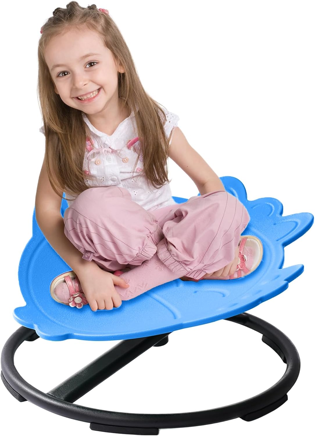 Blue Swivel Sensory Chair for Autism, Ages 3+, Train Coordination