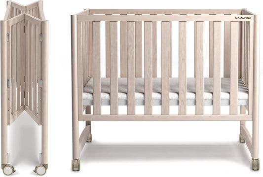 EvoNook 6-in-1 Convertible Mini Crib - Portable Baby Crib