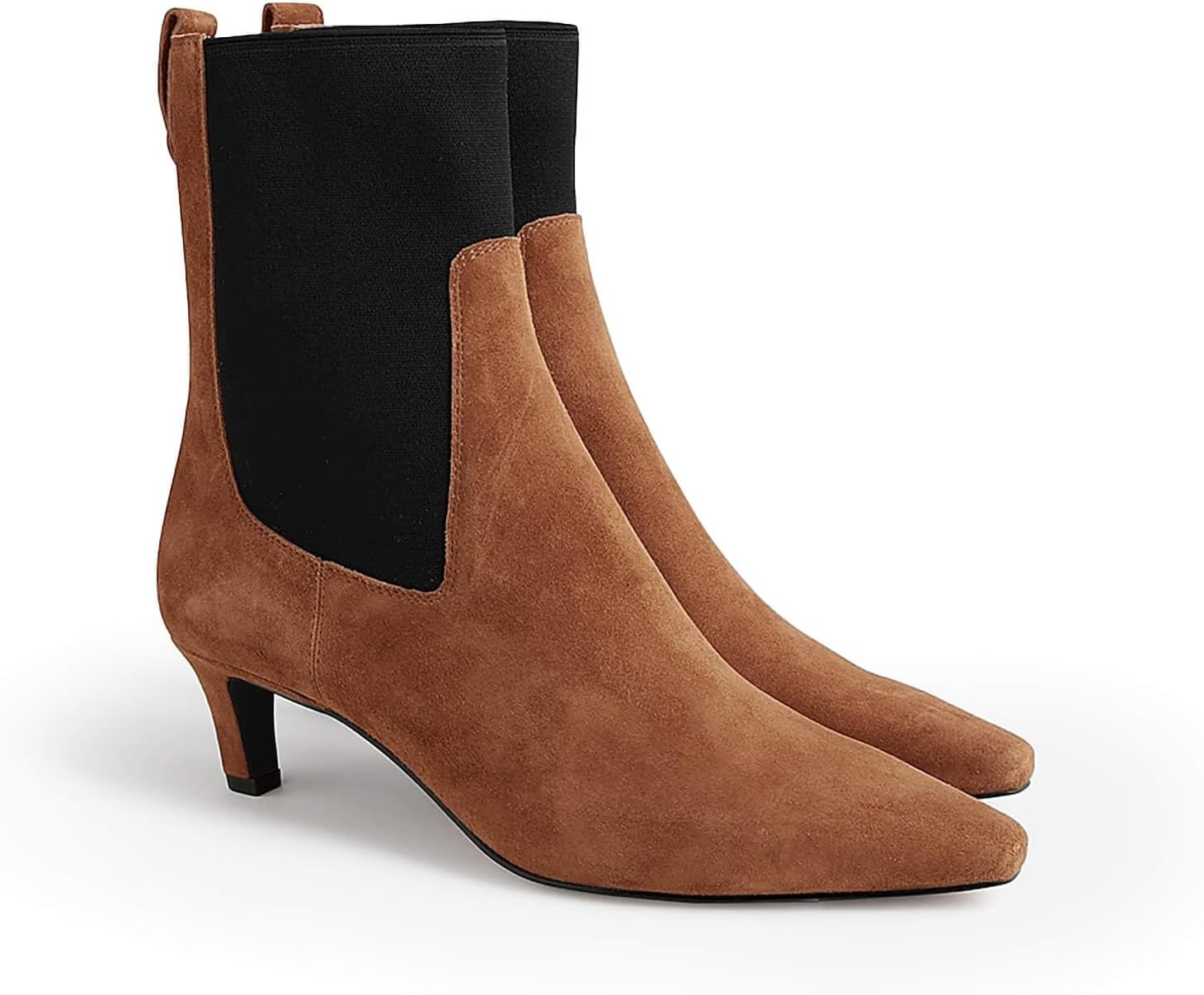 Coutgo Womens Ankle Boots with Kitten Heel for Fall Style