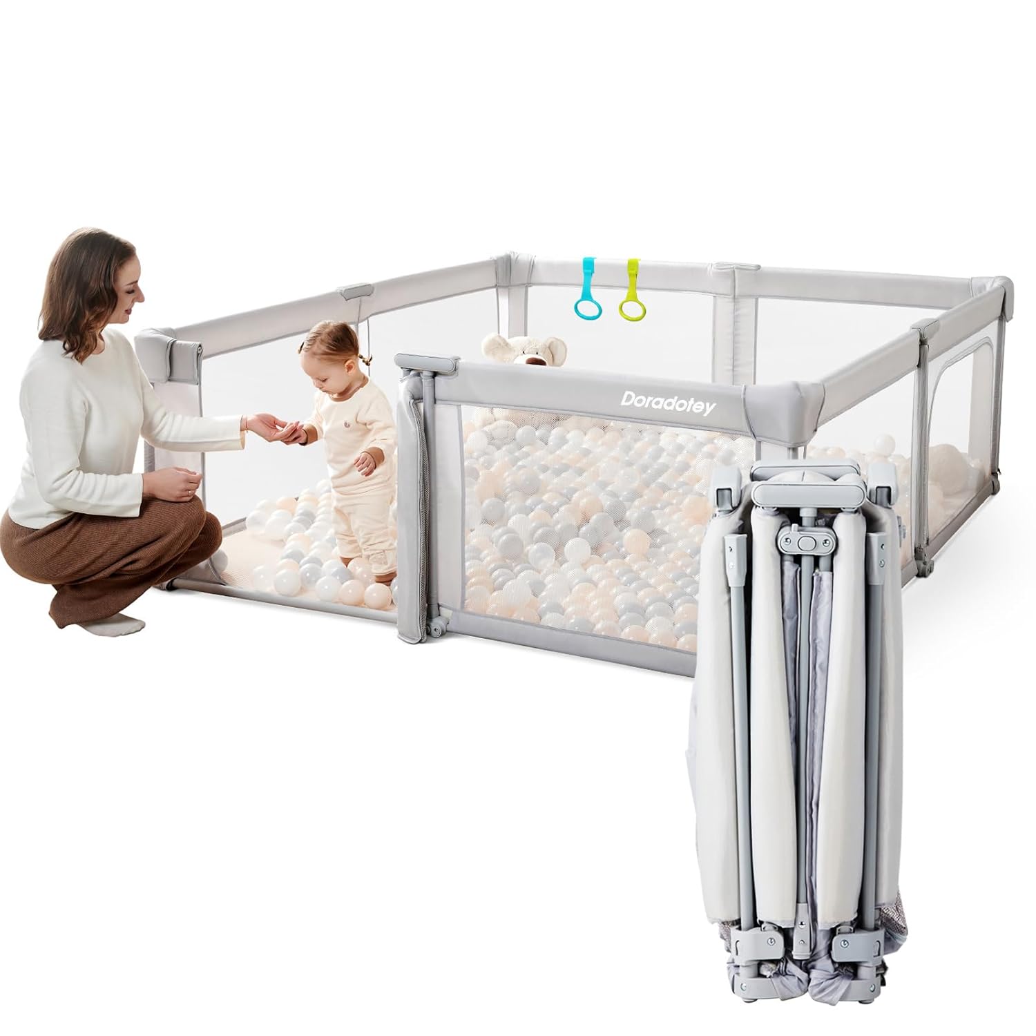 Easy Setup Foldable Baby Playpen - Indoor/Outdoor Fun!