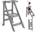 Foldable Toddler Tower, 3-Height Adjustable Kitchen Stool - Space