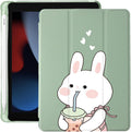 Cute Cartoon Bunny iPad Air 3 Case with Pencil Holder - Auto