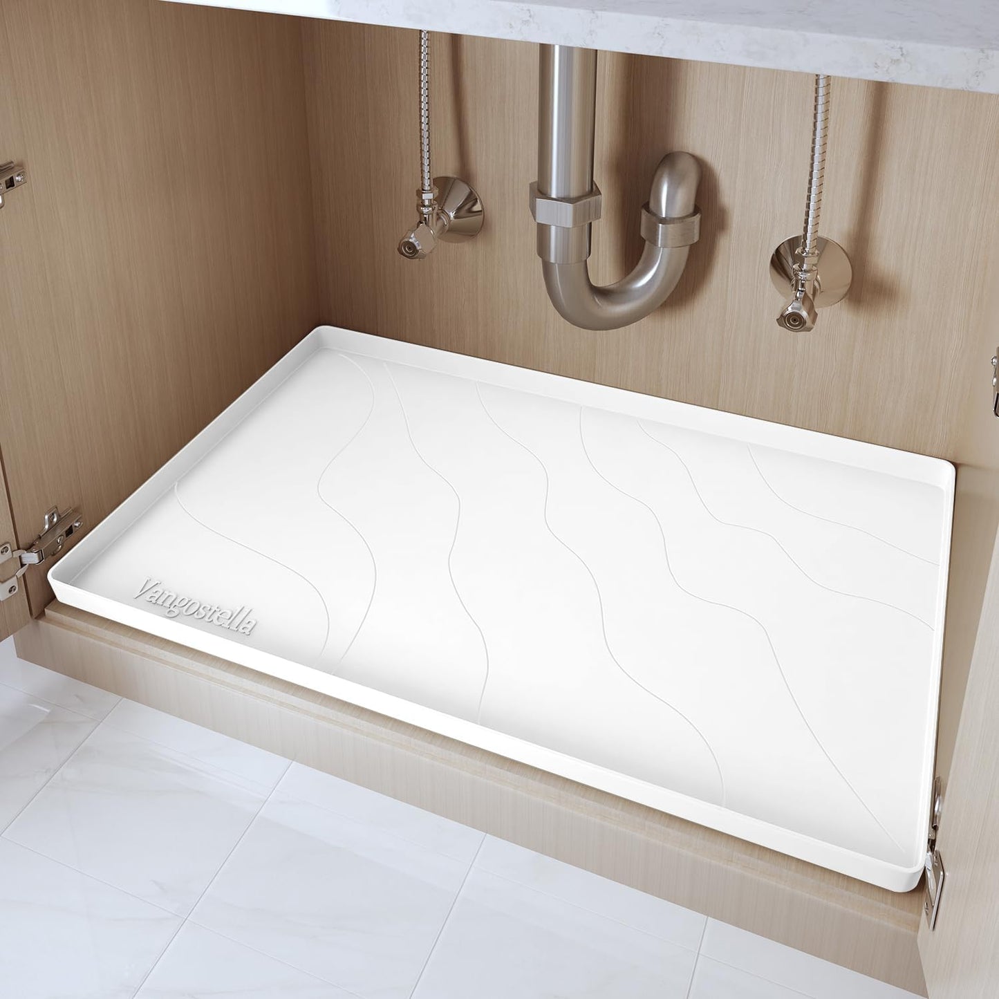 Heavy Duty Silicone Under Sink Mats for Kitchen Waterproof 31in x 22in