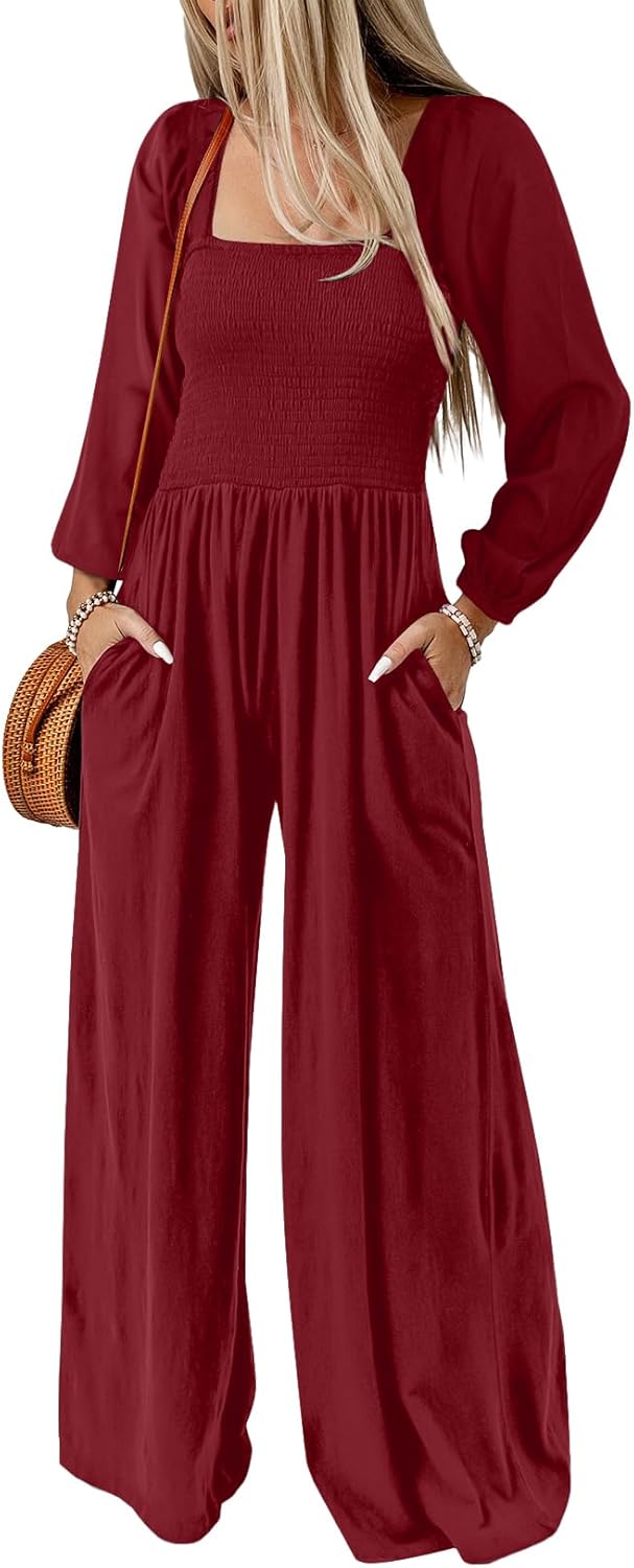 Happy Sailed Women's Square Neck Jumpsuits for Every Occasion
