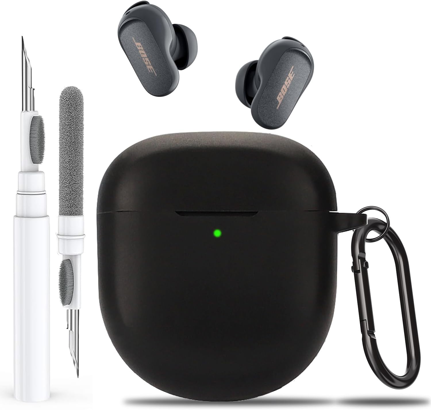 Ultimate Protection for Bose QC Earbuds - Olytop Black Case