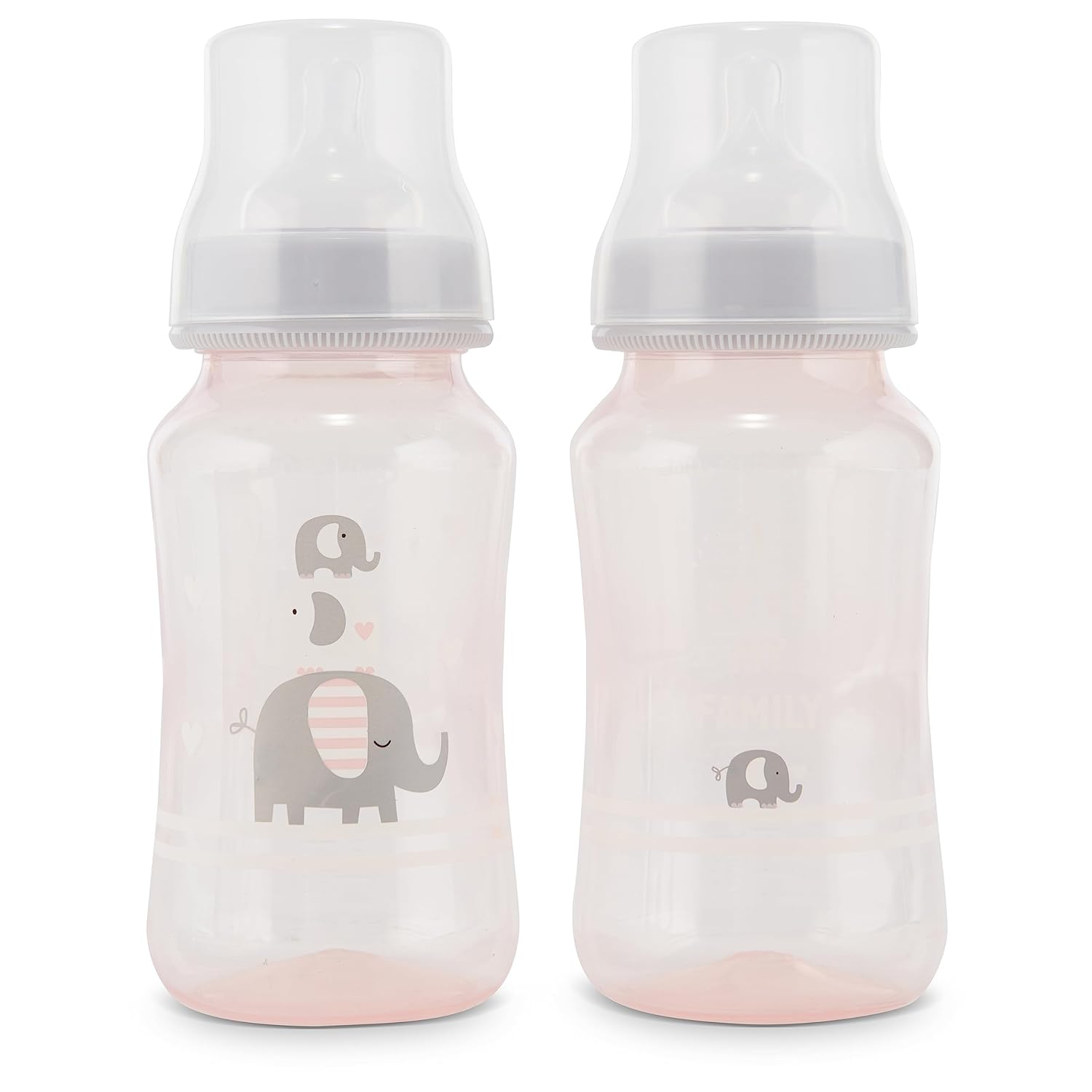 Cudlie 2-Pack Baby Bottles - 11oz, Fun Prints, BPA-Free