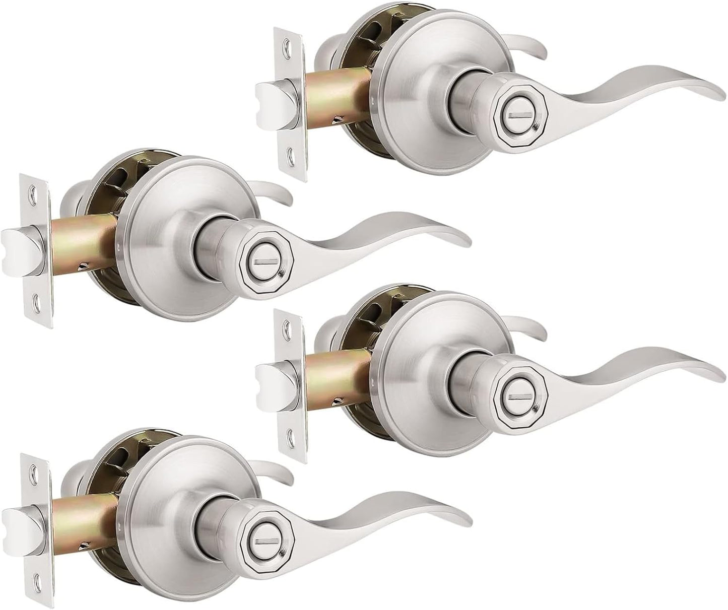 Probrico Privacy Door Lever Set for Bedroom & Bathroom Use