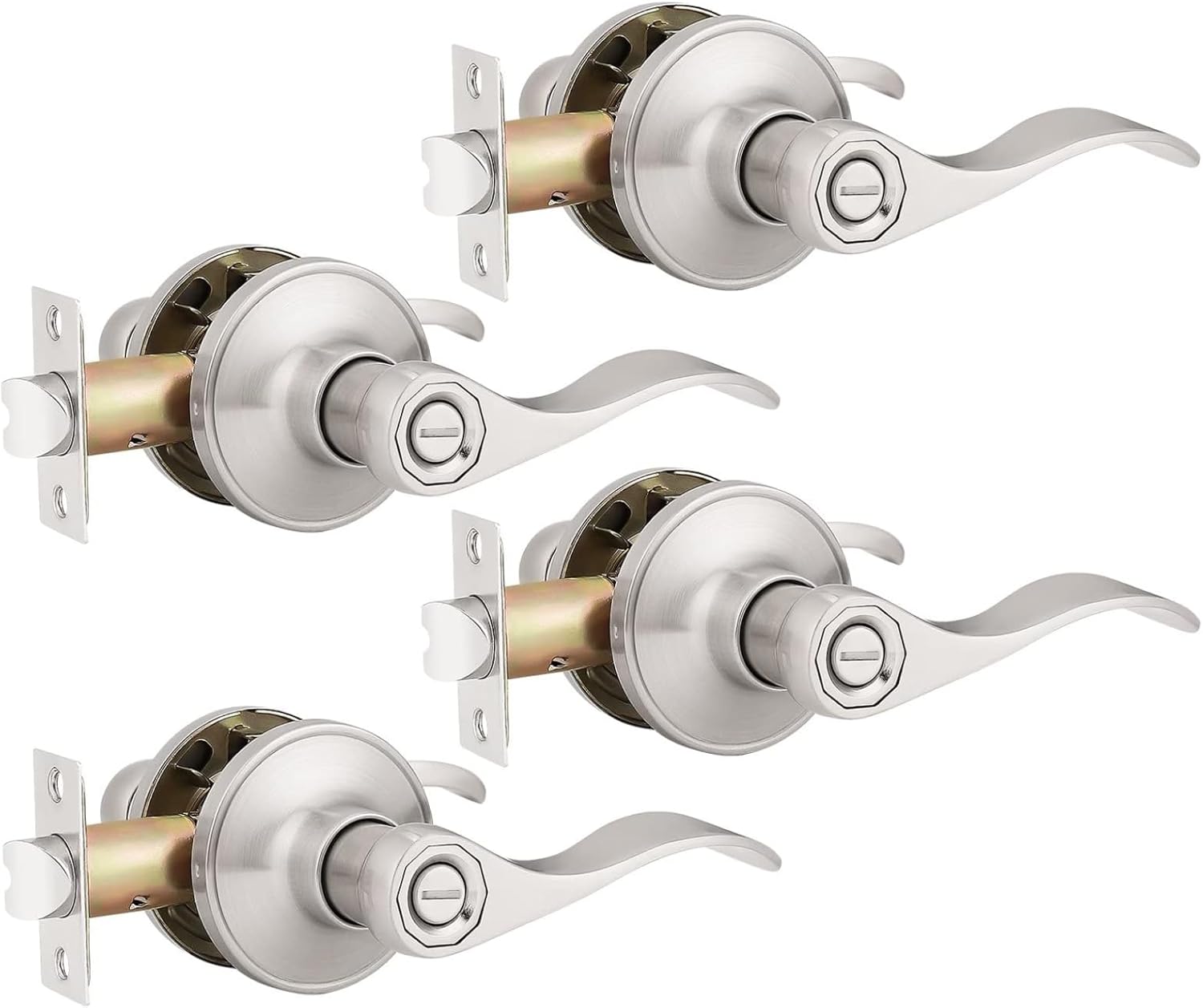 Probrico Privacy Door Lever Set for Bedroom & Bathroom Use