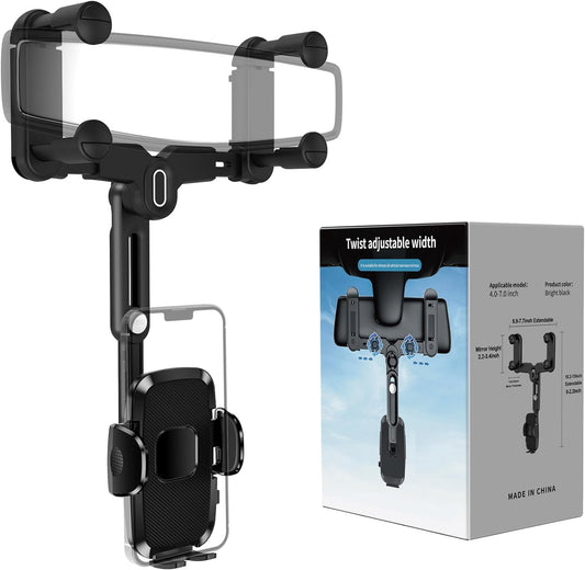 Rotatable Rear View Phone Holder for All 4-7 Inch Phones