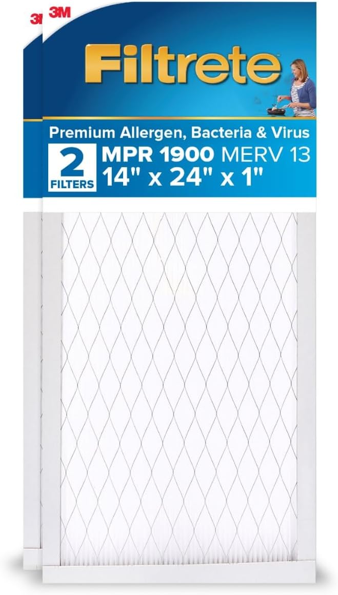 Filtrete 14x24x1 AC Furnace Air Filter for Cleaner Air