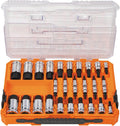 Hex Bit Socket Set 33-Piece Knurled Drives - Durable Storage