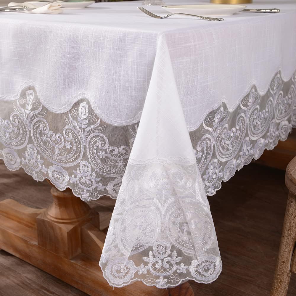 Elegant Lace Rectangular Tablecloths for Every Occasion