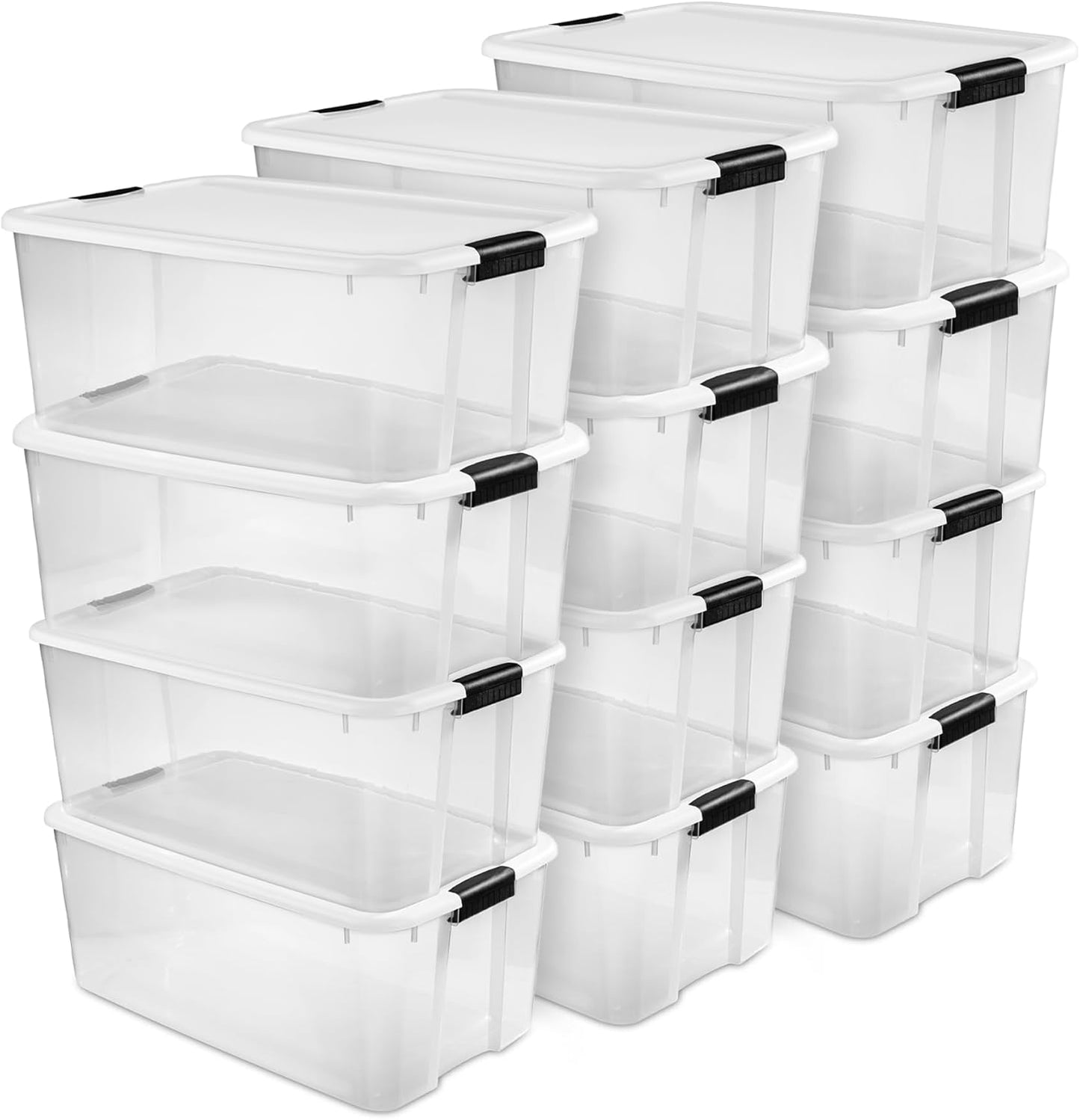 Sterilite 12-Pack Ultra Latching Box for Heavy-Duty Storage