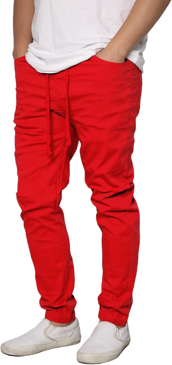 URBANJ Men's Stretch Twill Drop Crotch Jogger Pants Review