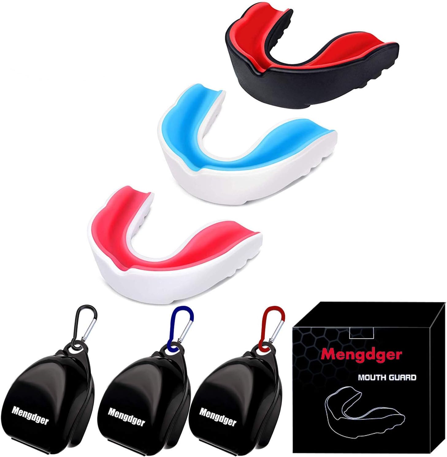 Protective 3 Pack Youth Mouth Guards by Mengdger