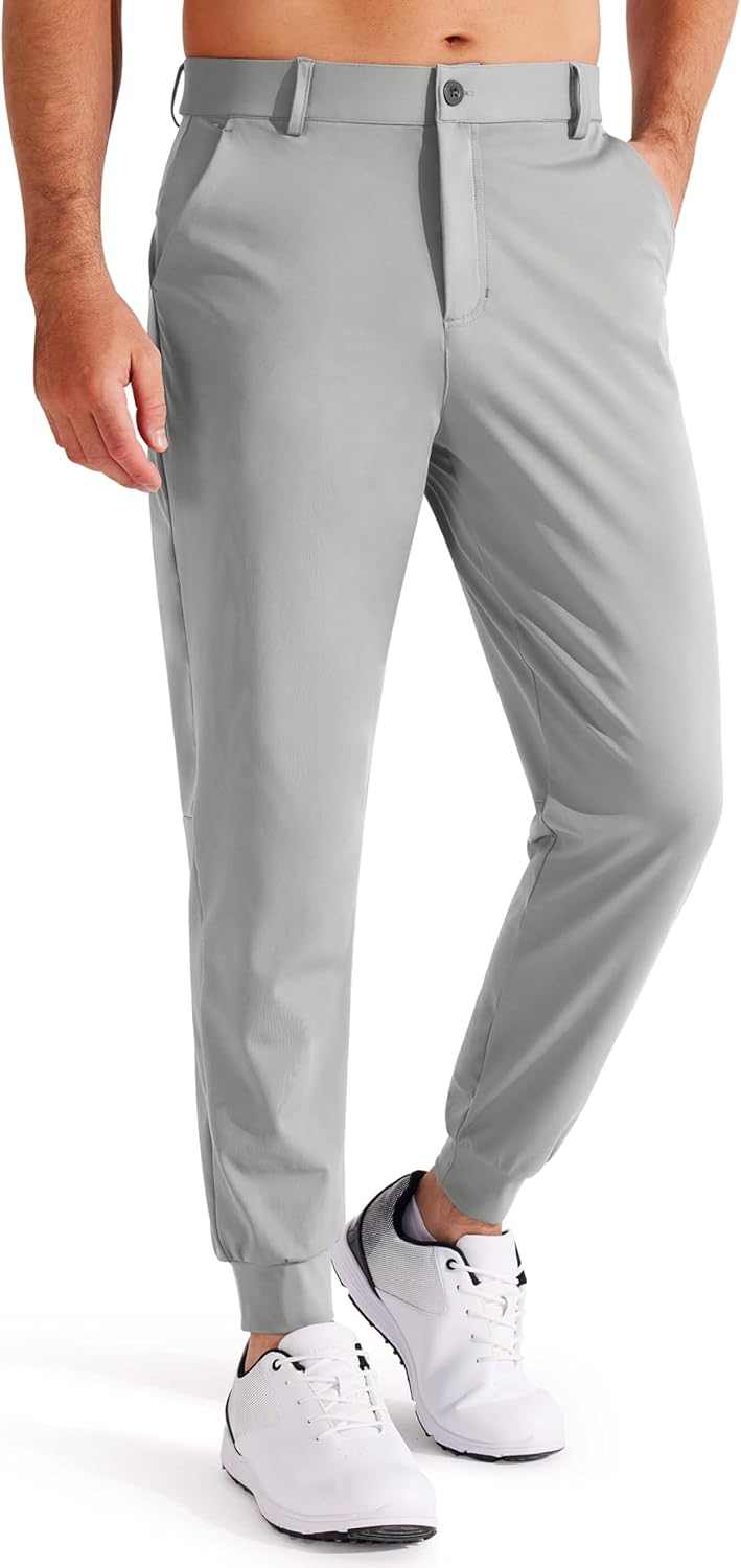 Libin Men's Golf Pants Joggers Lightweight Slim Fit Athletic Wear