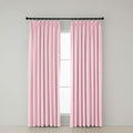 Pinch Pleated Faux Linen Princess Curtains - 60% Blackout Blush (2