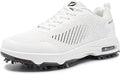 Men's Golf Shoes Spiked Air Cushion Breathable Upper - Lightweight
