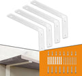 CLT White Shelf Bracket 12 x 5 1/4 in - Heavy Duty Rustic Industrial