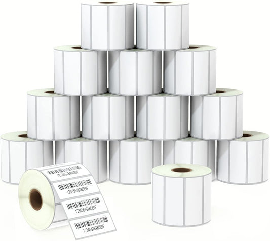 BETCKEY Premium File Folder & Address Labels - Compatible with Zebra & Rollo