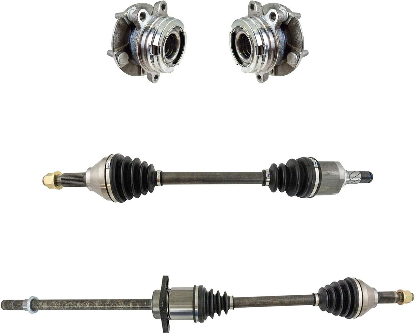 TRQ Front Driver & Passenger Side Drivetrain Kit for Nissan Quest